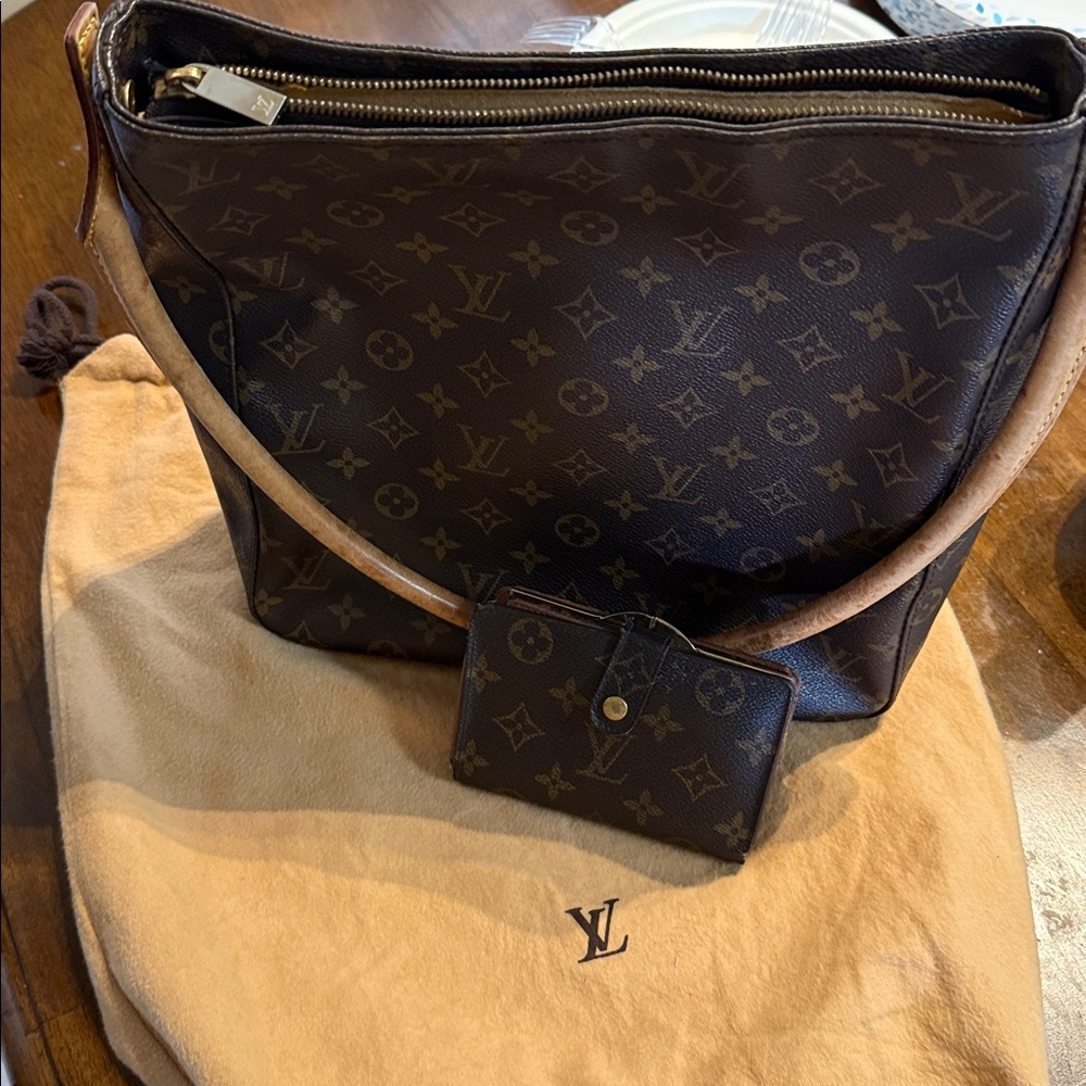 Louis Vuitton Brown Monogram Hobo Bag